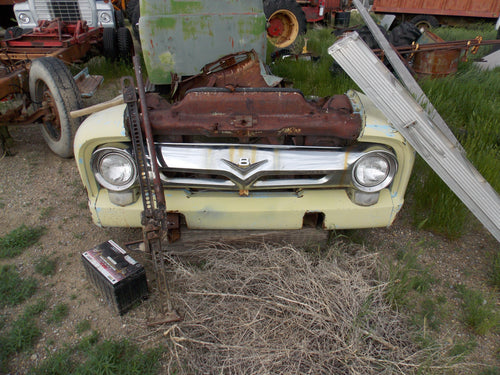 56 Ford  F 5  front clip and chrome grille