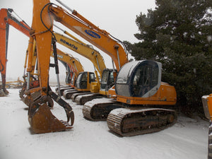 Long and short reach excavators and contruction equipment