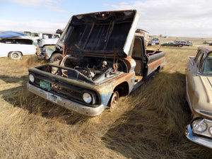 Assortment of Chevy 2 wd and 4x4 pickup trucks