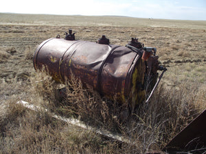 Antique 3 compartment tank