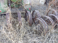 Load image into Gallery viewer, 25 year collection of antique  steel farm equipment wheels