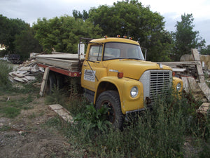 Two ton International  flatbed truck