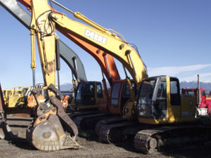 Long and short reach excavators and contruction equipment