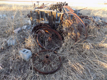 Load image into Gallery viewer, 25 year collection of antique  steel farm equipment wheels