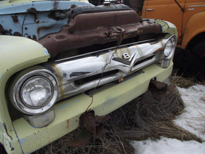 56 Ford  F 5  front clip and chrome grille