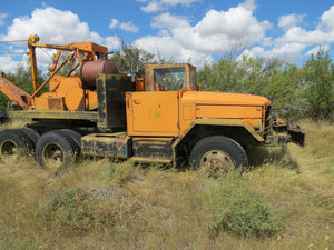 Military truck  with excavator attacchment
