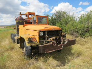 Military truck  with excavator attacchment