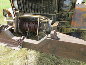 Military truck  with excavator attacchment