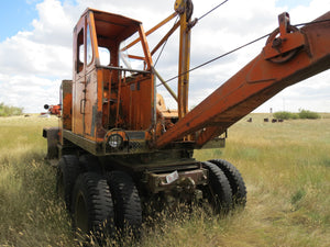 Military truck  with excavator attacchment