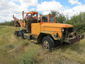 Military truck  with excavator attacchment